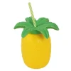 Ananas kop med sugerør