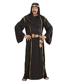 Arabisk Sheik kostume, sort