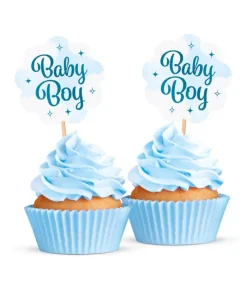 Baby Boy kagepynt, 12 stk