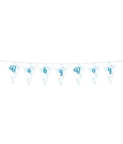 Baby Boy mini vimpelguirlande, 2 m