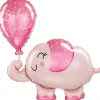 Baby girl elefant folieballon, 73 x 78 cm