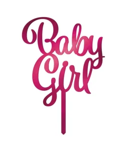 Baby Girl kagepynt i akryl