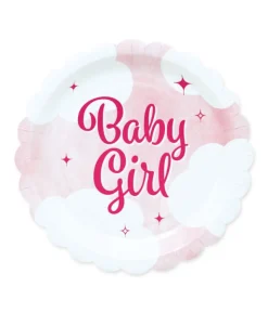 Baby Girl tallerkner, 19 cm