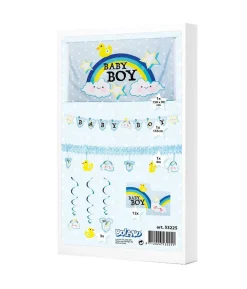Babyshower Partysæt, lyseblå