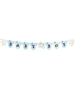 Babyshower Partysæt, lyseblå