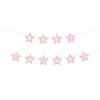 Baby Shower stjerneguirlande, lyserød