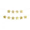 Baby Shower stjerneguirlande, guld