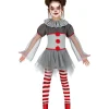Bad clown pige kostume