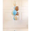 Ballonbuket, blå mix