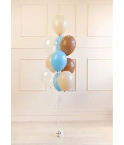 Ballonbuket, blå mix