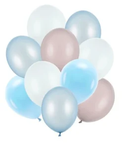 Ballonbuket, blå pastel mix