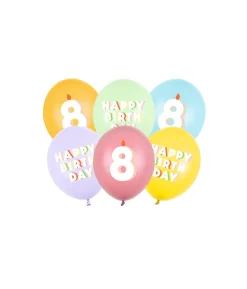 Ballonbuket Happy Birthday, 8 år