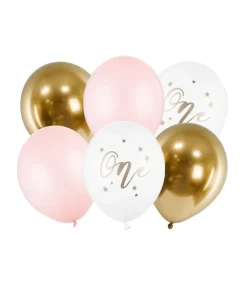 Ballon buket One lyserød