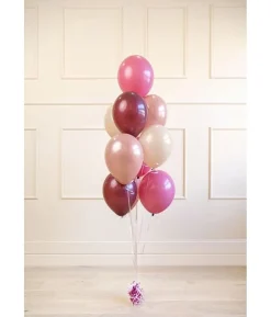 Ballonbuket, rød mix