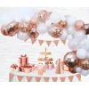 Ballon dekorationssæt, rose gold