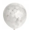 Balloner, hvid konfetti