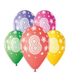 Balloner 8 år, 5 stk