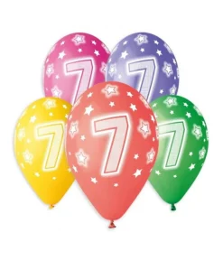 Balloner 7 år, 5 stk