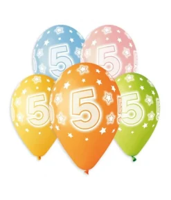Balloner 5 år, 5 stk