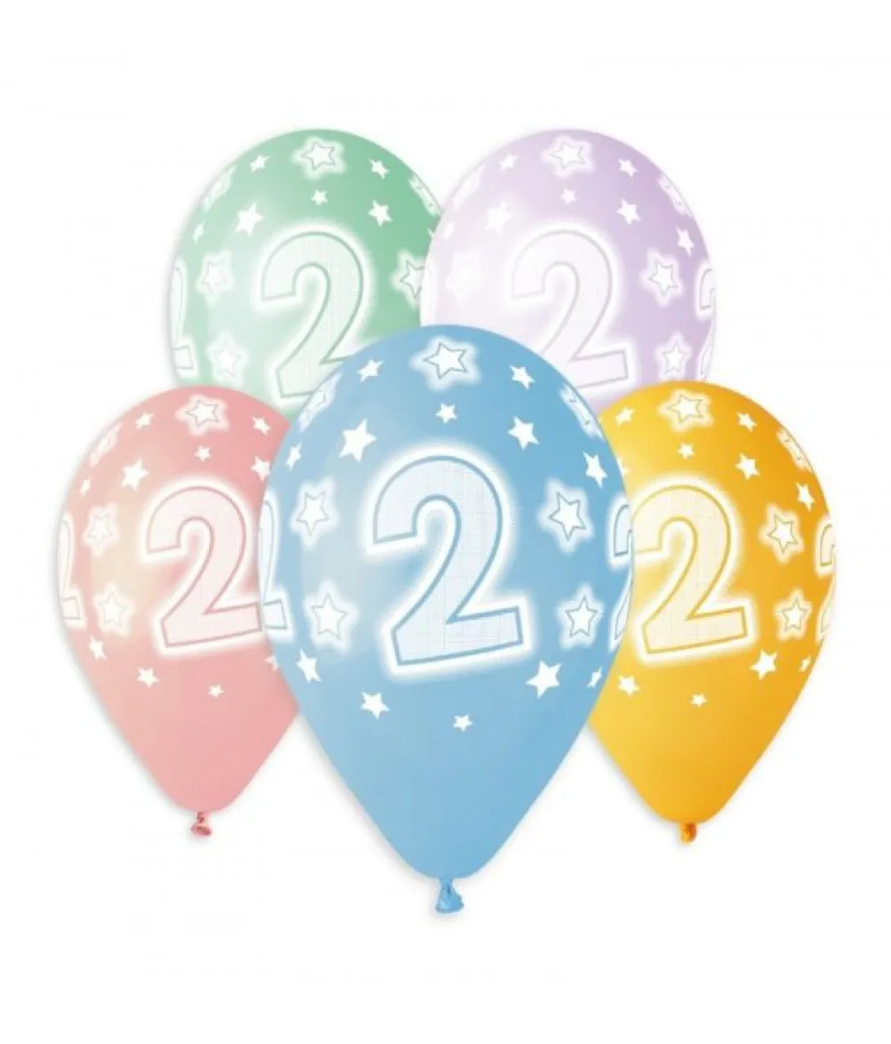 Balloner 2 år, 5 stk