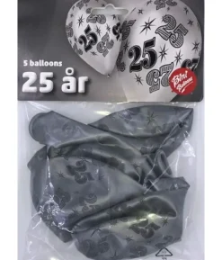 Balloner 25 sølv