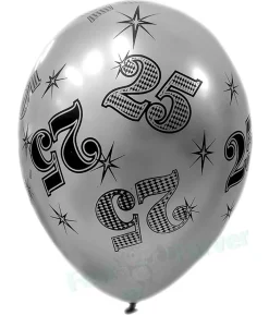 Balloner 25 sølv