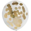 Ballon med guld papir konfetti