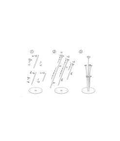 Ballon stand, 72 cm