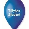 Ballon Tillykke Student, blå