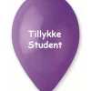 Ballon Tillykke Student, lilla