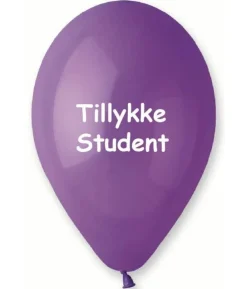 Ballon Tillykke Student, lilla