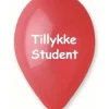Ballon Tillykke Student, rød