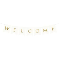 Banner Welcome hvid
