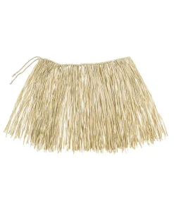 Bastskørt i naturfarve, 40 cm