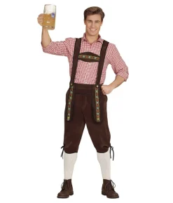 Bavarian tyrolerbukser, mørkebrun