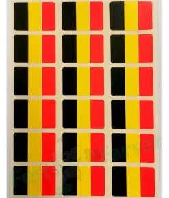 Belgien flag stickers