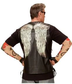 Biker vest med vinger