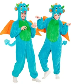 Blå drage kostume