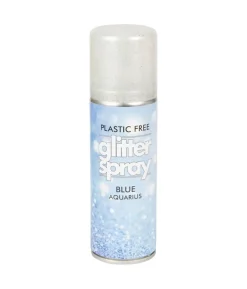 Blå glimmer hårspray