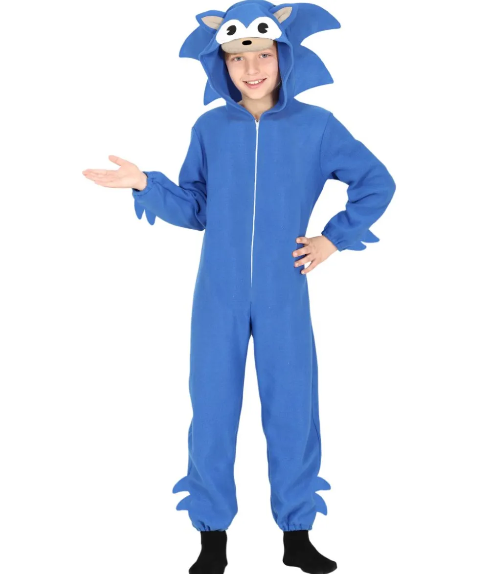 Blå kigurumi kostume