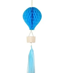 Blå luftballon papirvæv