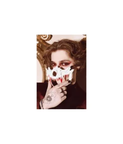 Blodig kranie halvmaske
