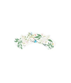 Blomster cupcake omslag, 6 stk