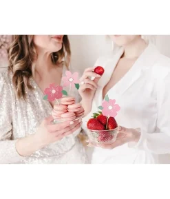 Blomster cupcake pynt