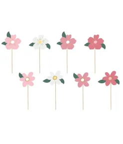 Blomster cupcake pynt