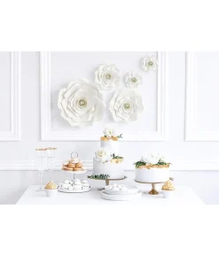 Blomster dekoration, lys creme