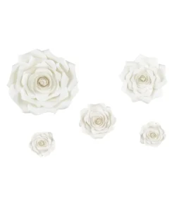 Blomster dekoration, lys creme