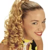 Blond extension med krøl