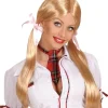 Blond skolepige paryk