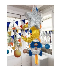 Blå raket pinata